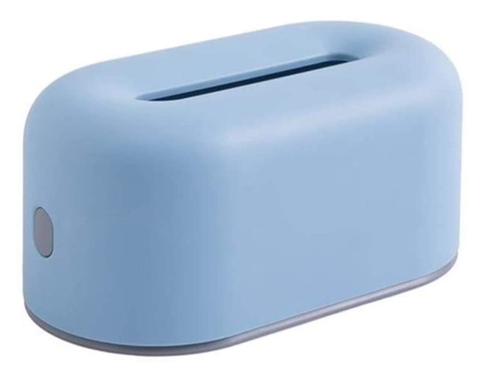 Bread-Shaped Tissue Box Cover with Elastic Band - Blue Fabric Tissue Holder for Living Room, Dining Room & Office - Home Decor & Paper Storage Solution