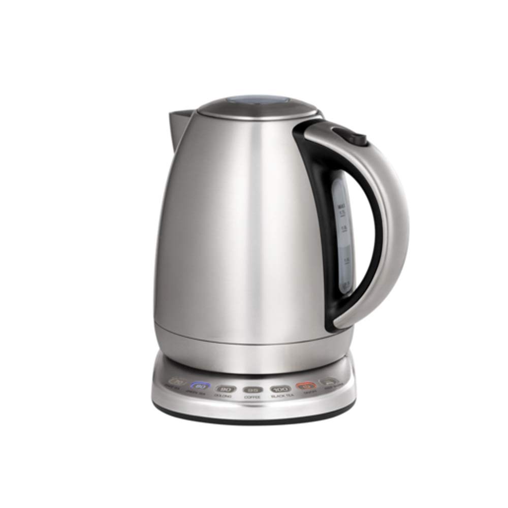 1.7L Stainless Steel Electric Kettle 2200W Fast Boiling Water Heater with Adjustable Temperature - Perfect for Home, Office, Tea & Coffee Brewing
