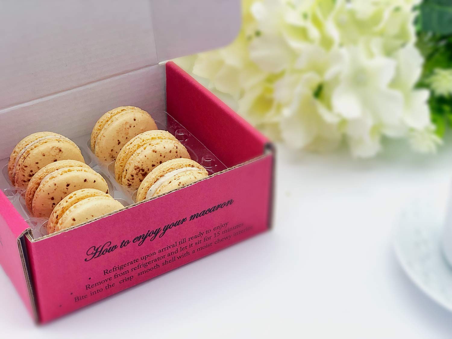 6 Pack Gluten Free French Tiramisu Macarons - Delicious Almond Flour Cookies for Parties, Gifts & Dessert Platters