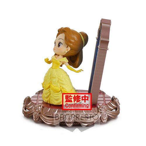 Disney Beauty and the Beast Q Posket Stories Belle Figure (Version B) - Cute Anime-Style Collectible for Disney Fans, Home Decor & Gift Idea
