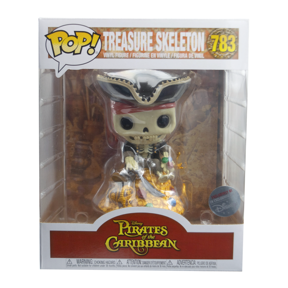 Funko Pop! Disney Pirates of the Caribbean Deluxe Treasure Skeleton Figure 783 - Disney Parks Exclusive Collectible for Movie Fans & Home Decor