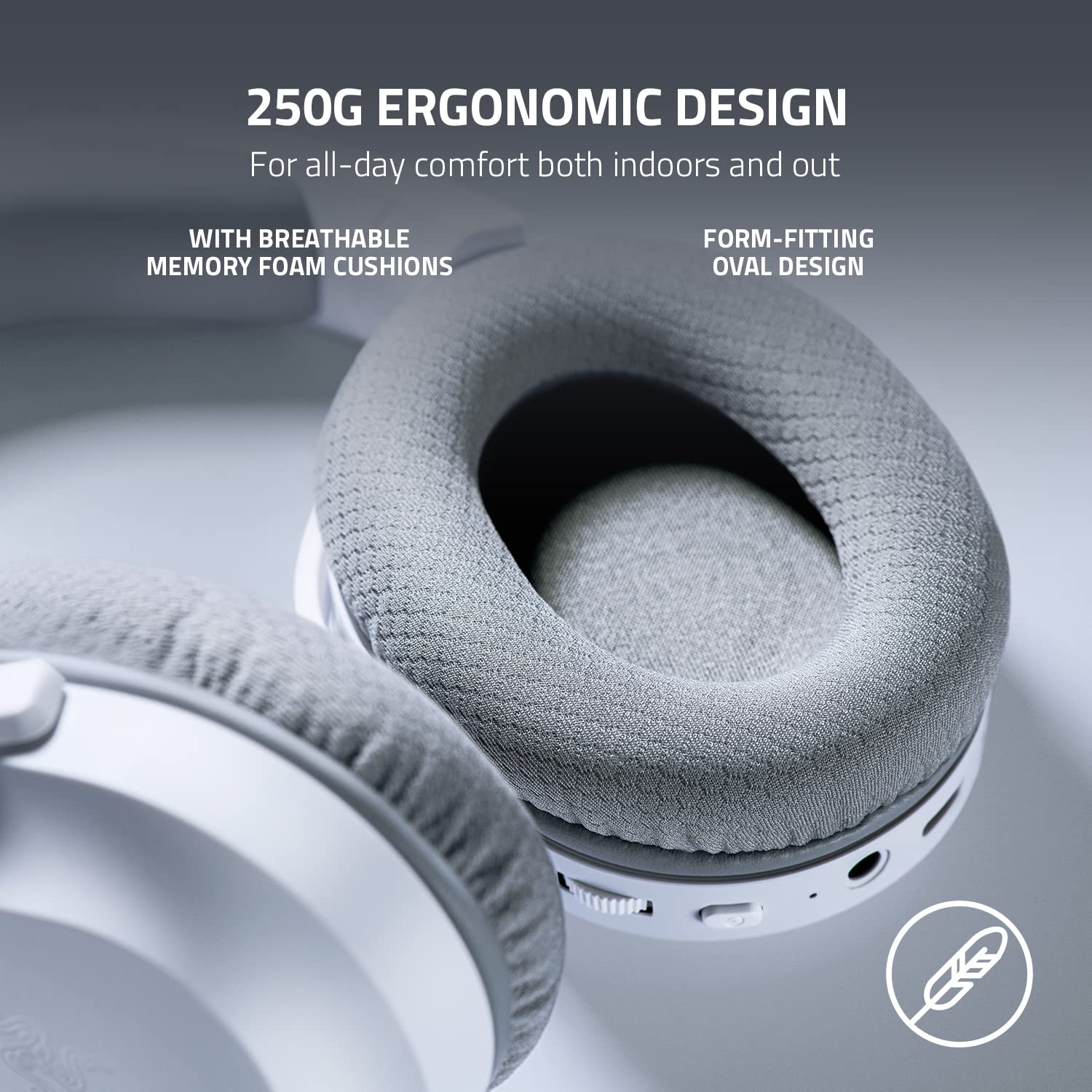 Razer Barracuda X Wireless Gaming Headset for PC, PS5, PS4, Nintendo Switch, Android & iOS - 2.4GHz Wireless & Bluetooth 5.2 - Lightweight Over-Ear Design with 40mm Drivers - Detachable Mic - 50-Hour Battery Life - Mercury White - Perfect for Gaming, Streaming & Mobile Use