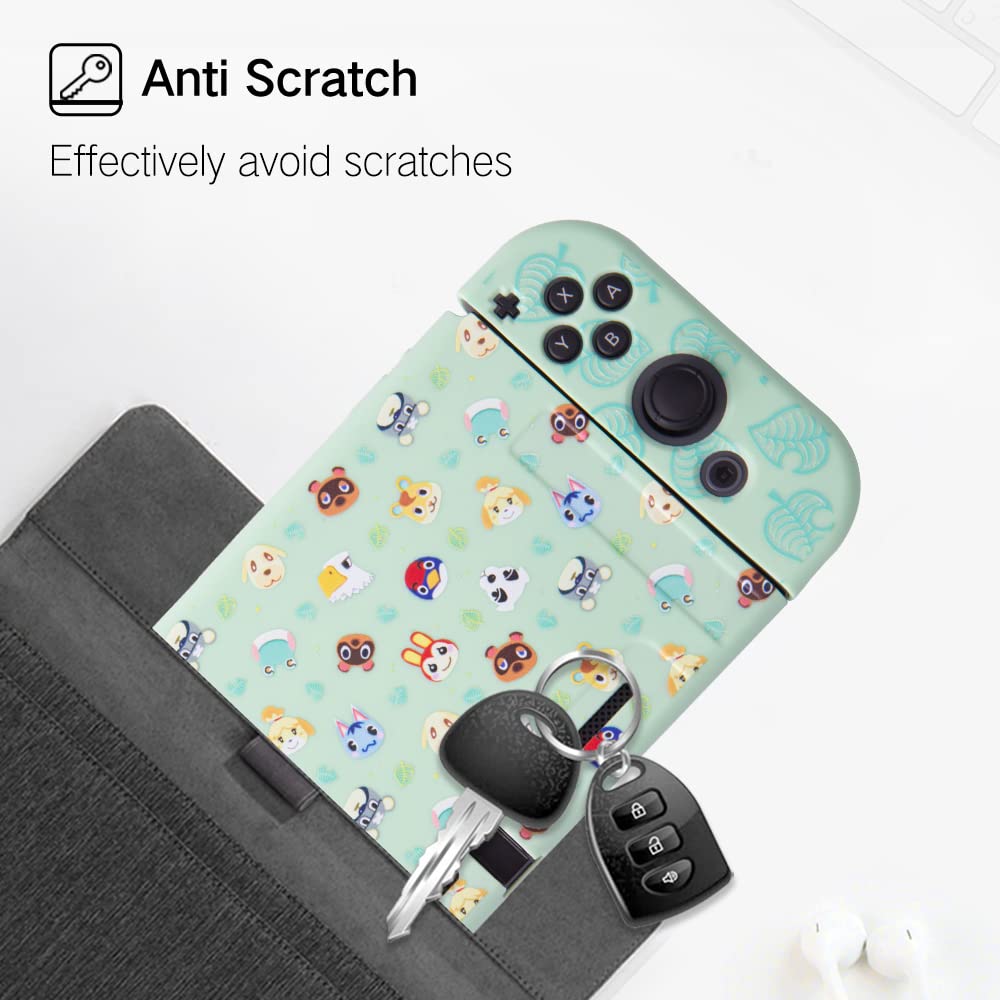 PERFECTSIGHT Protective Case for Nintendo Switch - Soft TPU Anti-Slip Grip Cover with Hard Shell Dockable Design | Shockproof & Anti-Scratch Slim Case | Perfect for Gaming, Travel, and Home Entertainment