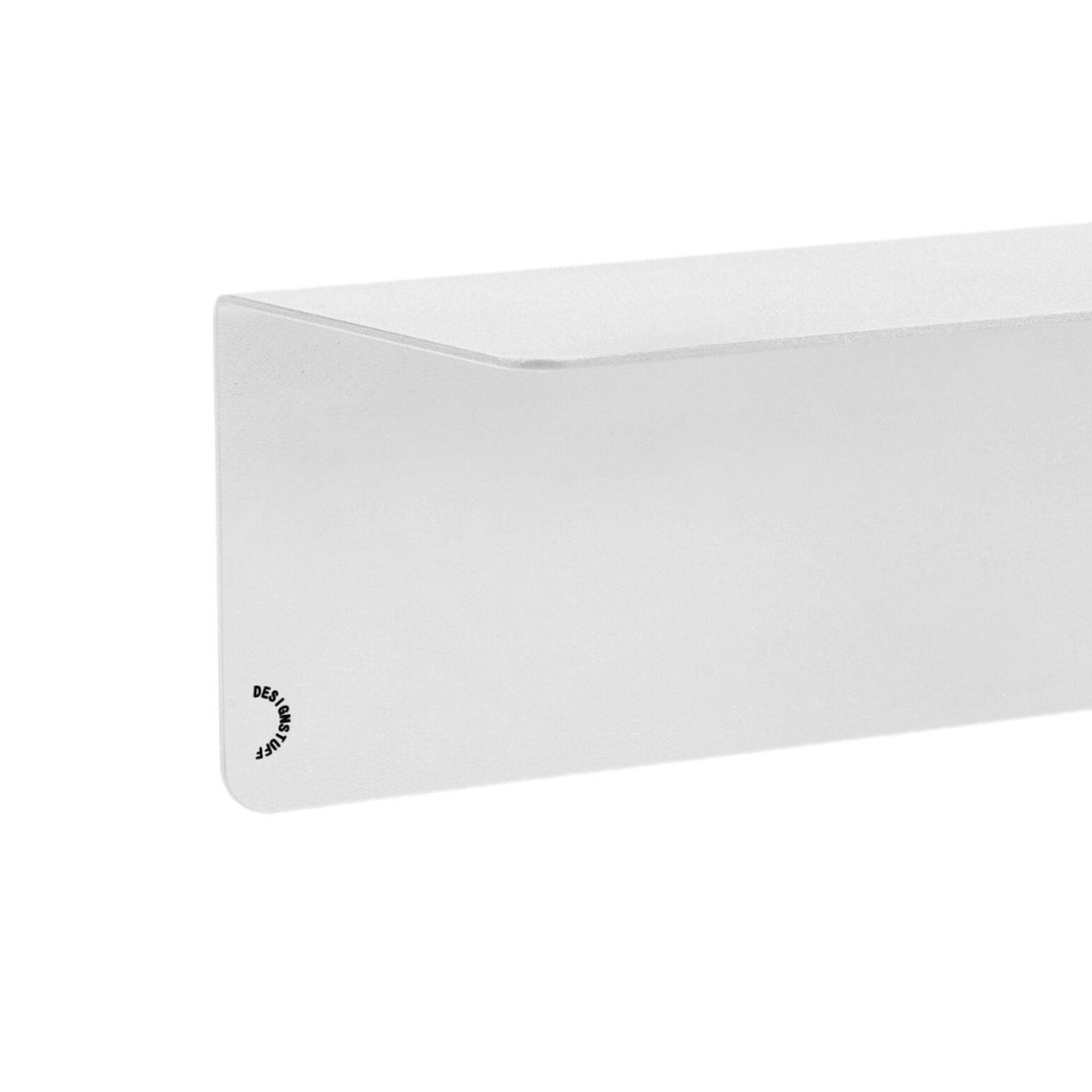 DESIGNSTUFF 40 cm White Wall Shelf - Floating Shelves for Living Room, Bedroom, Bathroom & Kitchen Storage Organization