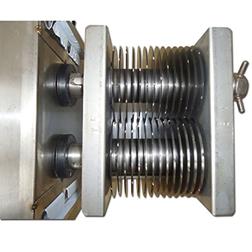 Commercial Electric Meat Slicer 1100 LB/H - Stainless Steel Deli & Fresh Meat Cutter with 2.5mm Blade - Heavy Duty Food Slicing Machine for Restaurants, Canteens & Catering - Perfect for Slicing Deli Meats, Cheese & Vegetables - 110V QE Model