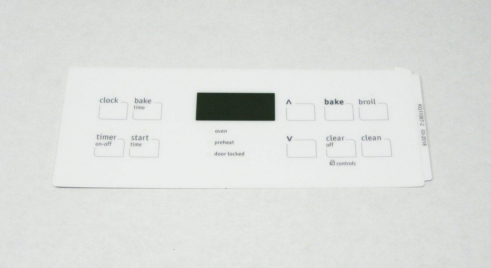 Electrolux Frigidaire ERC Range Control Oven Clock Overlay Pad 316419137 - Replacement Part for Stove & Oven Timer Repair | Perfect for Kitchen Appliance Maintenance