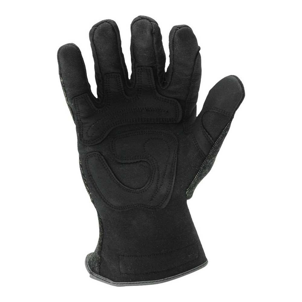Heat & Cut Resistant Work Gloves - Ironclad HEATWORX REINFORCED, 450°F Palm Protection (1 Pair, Black) - Ideal for Welding, Grinding, Construction & Industrial Use
