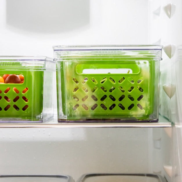 Fresh Keeper Food Storage Containers - Airtight, BPA-Free, Various Sizes (Small/Medium/Large) - Perfect for Meal Prep, Leftovers & Pantry Organization - Eco-Friendly Green Kitchen Essentials