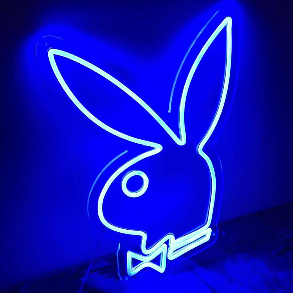 Custom Rabbit Bunny Anime LED Neon Sign - Personalized Kids Room Decor, Bedroom Wall Art, Unique Gift for Girls & Boys (40x27cm) - Perfect for Nursery, Birthday Party & Home Decoration