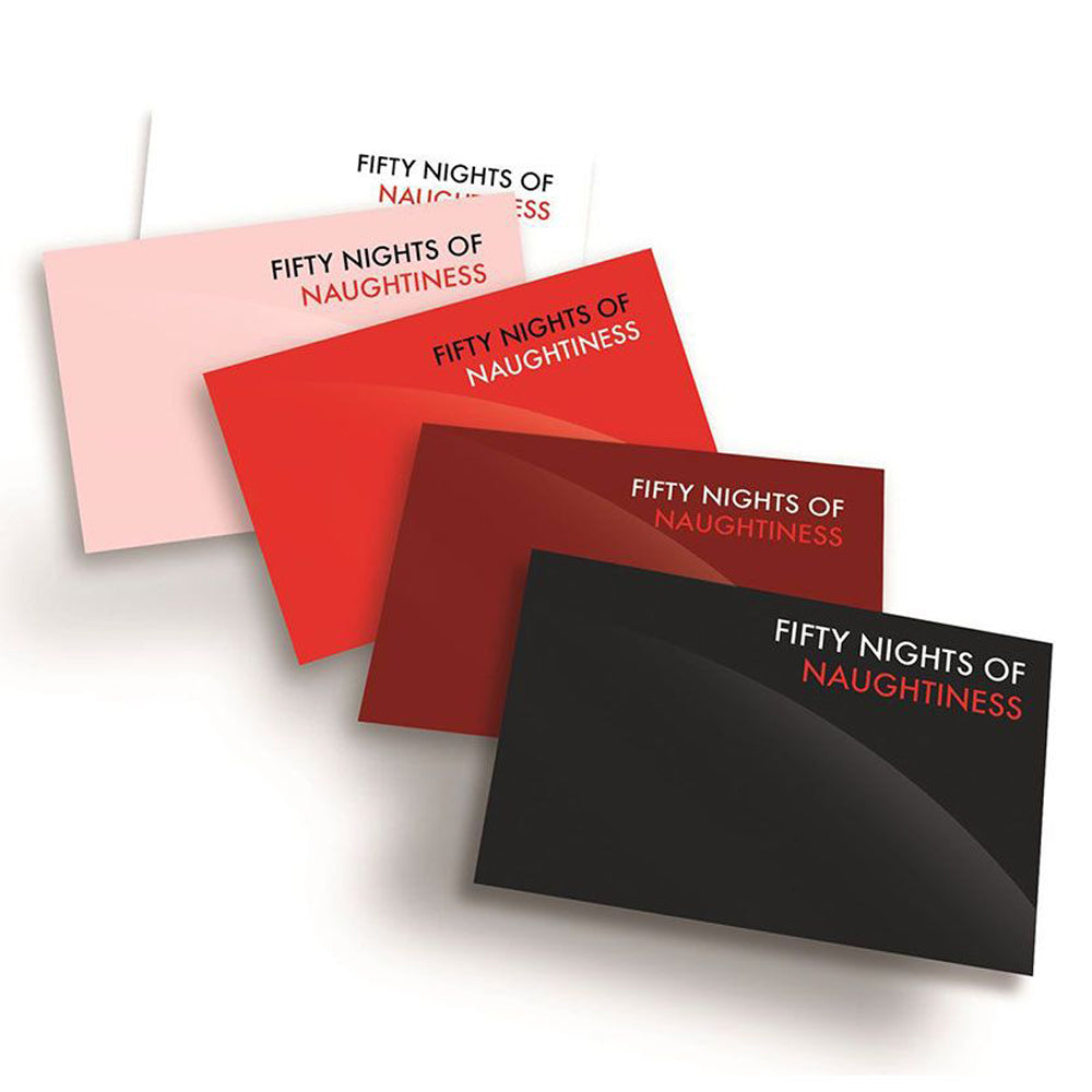 Fifty Nights of Naughtiness Adult Board Game & Luxury Satin Restraints Set - Romantic Couples Bondage Kit for Spicing Up Date Nights & Bedroom Play