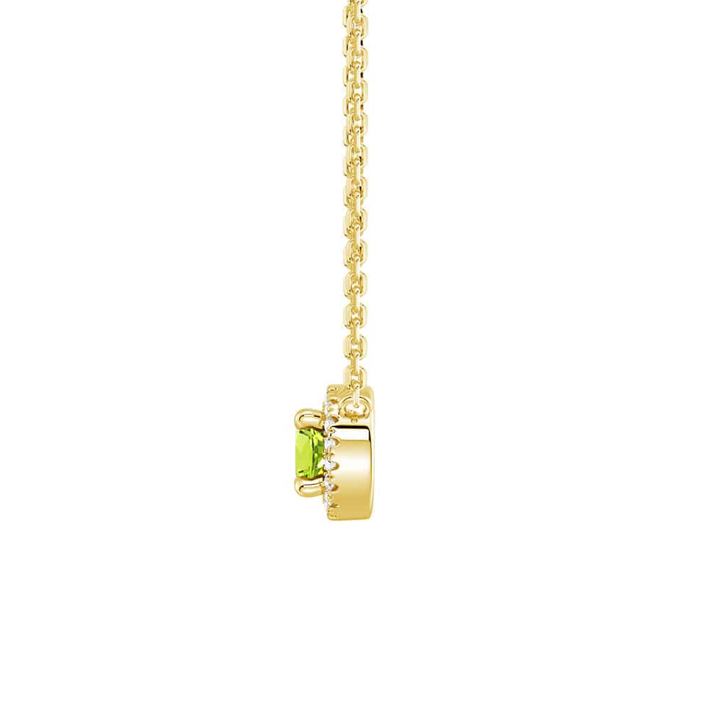 Eternal Halo Personalized Birthstone Necklace - Custom Name & Birth Month Jewelry Gift for Women, Mom, Wife | Perfect for Birthday, Anniversary, Mother's Day & Valentine's Day
