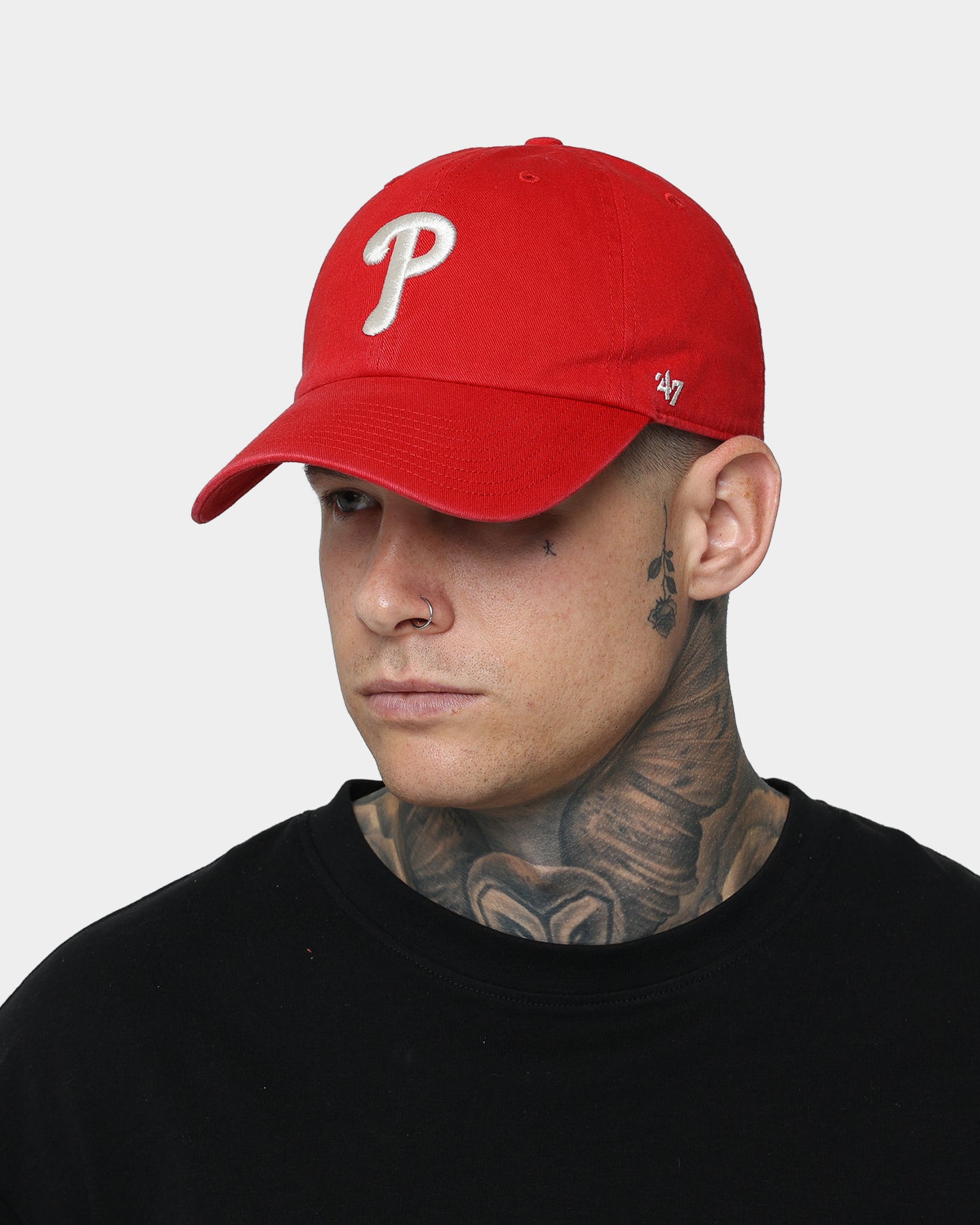 47 Brand Philadelphia Phillies 'Red Chili' Adjustable Strapback Hat - Red/Natural - Perfect for Baseball Games, Casual Wear & Fan Gear