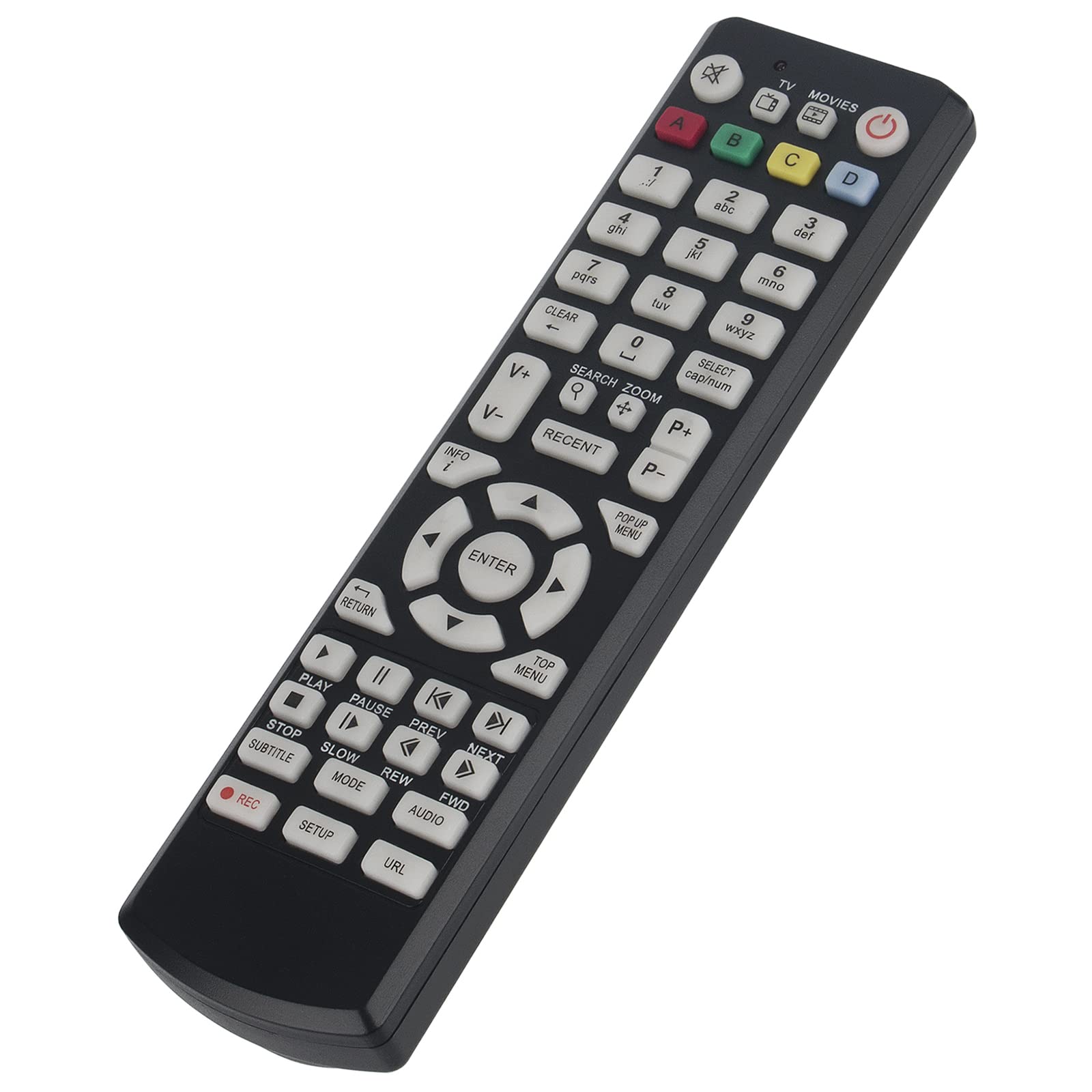 PERFASCIN Replacement Remote Control Compatible with Kartina TV Relax, Dune HD Box Micro HD, Kartina Relax, Kartina Like, Dune HD 53D Lite, Dune HD TV-101/102/301/303 - Perfect for Home Entertainment & Streaming Devices