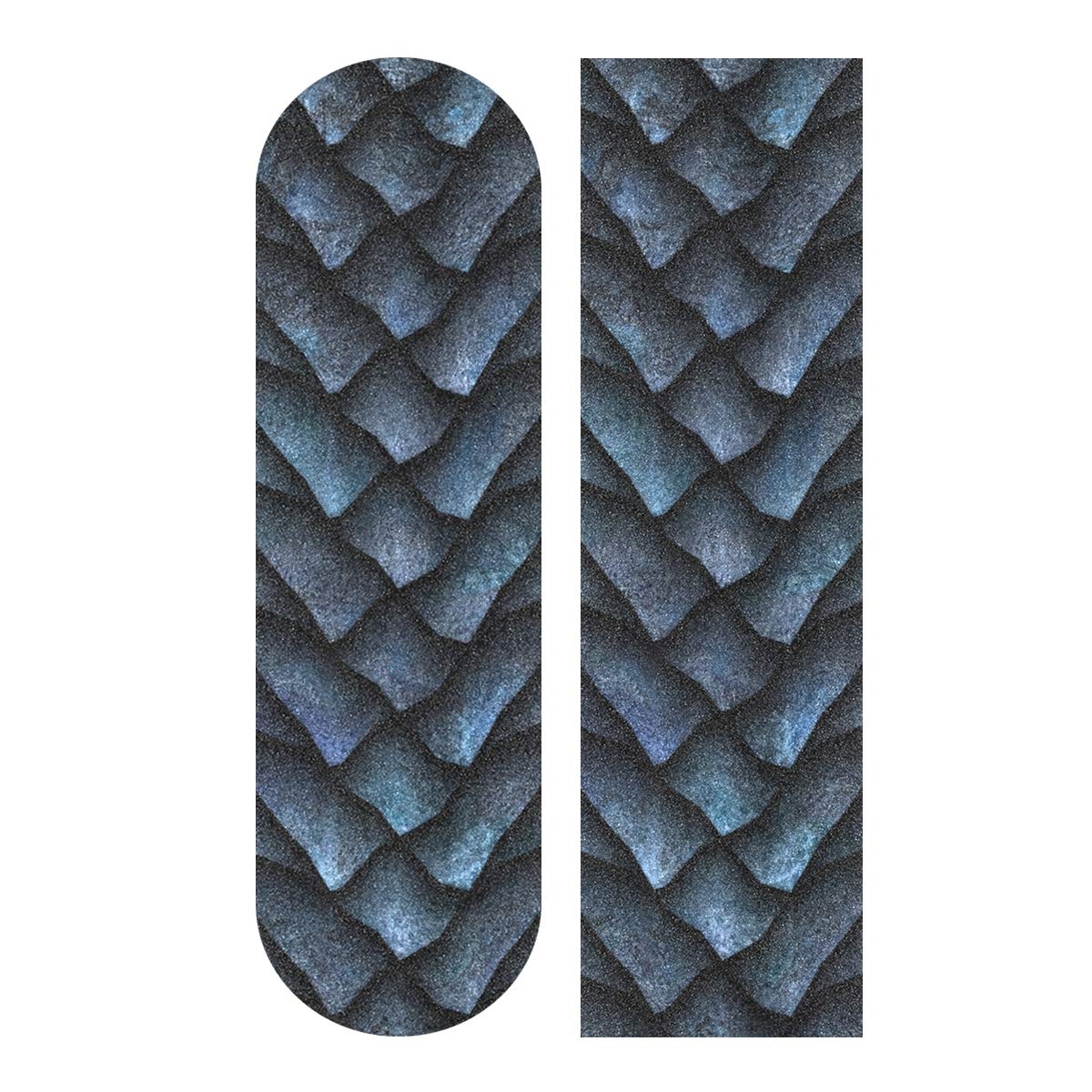 Auskid Dragon Scales Skateboard Grip Tape - Non-Slip Longboard & Scooter Griptape with Sandpaper Texture for Rollerboards, Stairs, Pedals, Wheelchairs, Steps - 1 Sheet - Perfect for Skateboarding, Scooter Tricks, and Safety Grip on Various Surfaces