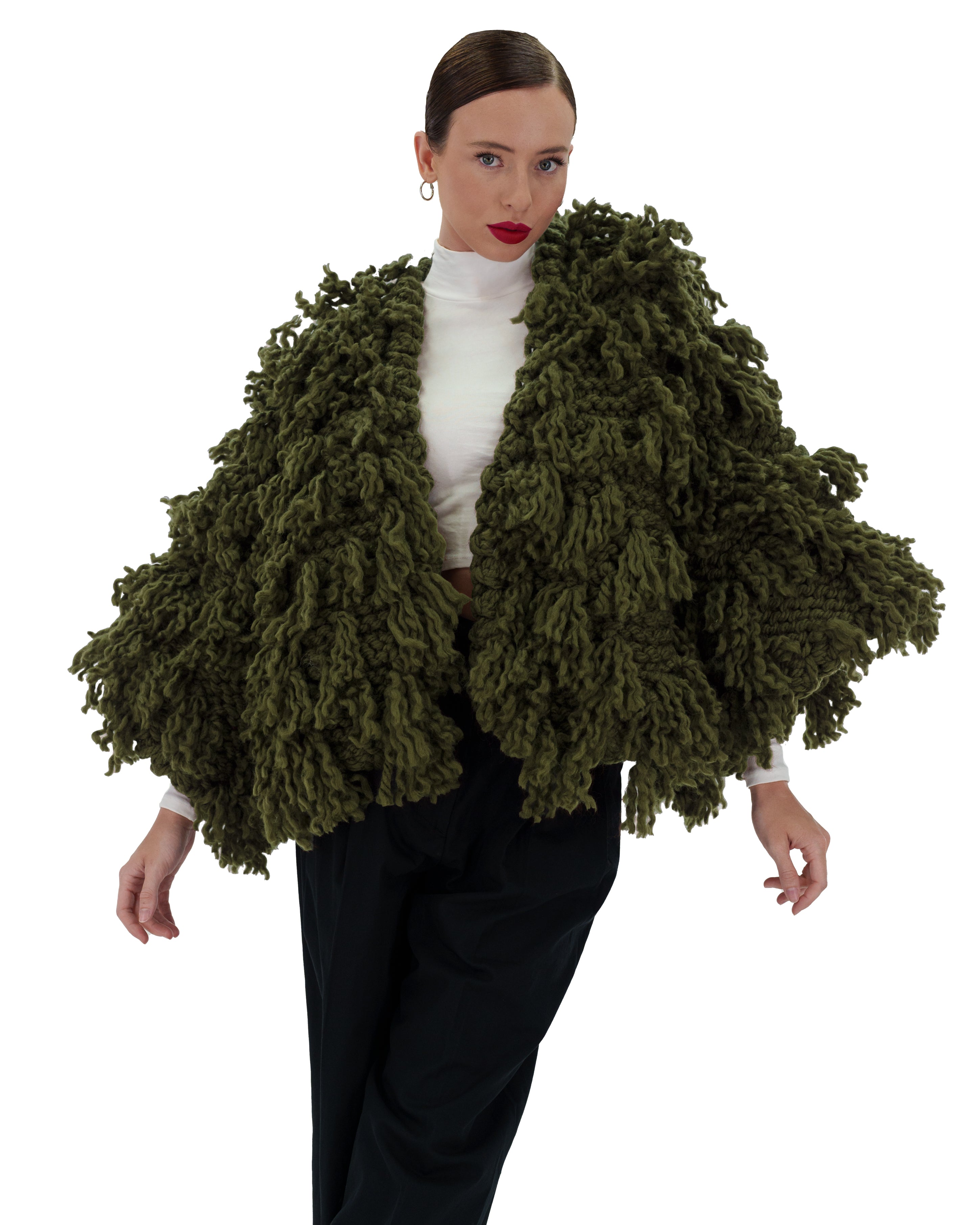 Women's Soft Fur-Like Cardigan - Cozy Winter Knit Sweater for Casual Wear, Office & Lounge