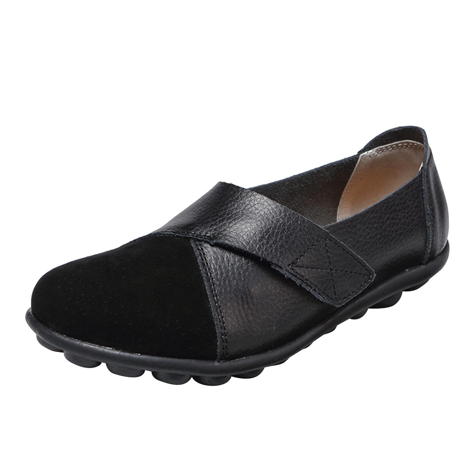 DNYELQ Women's Slip-On Casual Shoes - Breathable & Comfortable for Outdoor Leisure, Walking, Travel - Size 7.5 | Perfect for Beach, Park, and Everyday Wear