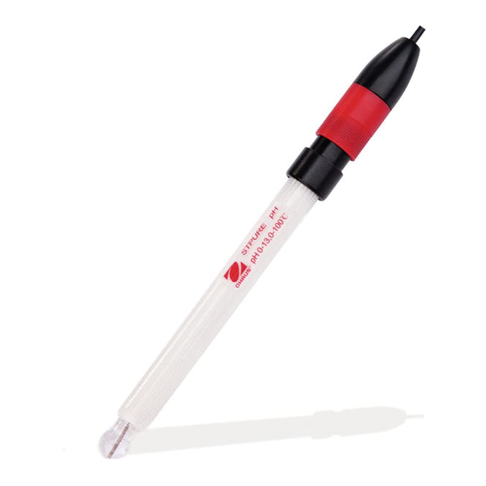OHAUS 83033969 2-in-1 Glass Pure Water pH Electrode for Lab Testing & Aquarium Monitoring | High Accuracy Water Quality Measurement Tool