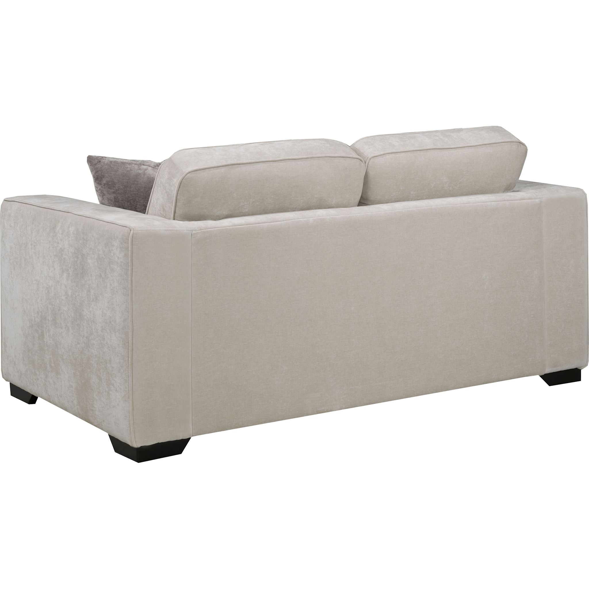 Amber Loveseat Cream - Modern Upholstered Sofa for Living Room, Lounge & Office | Soft Fabric, Comfortable Seating for Small Spaces