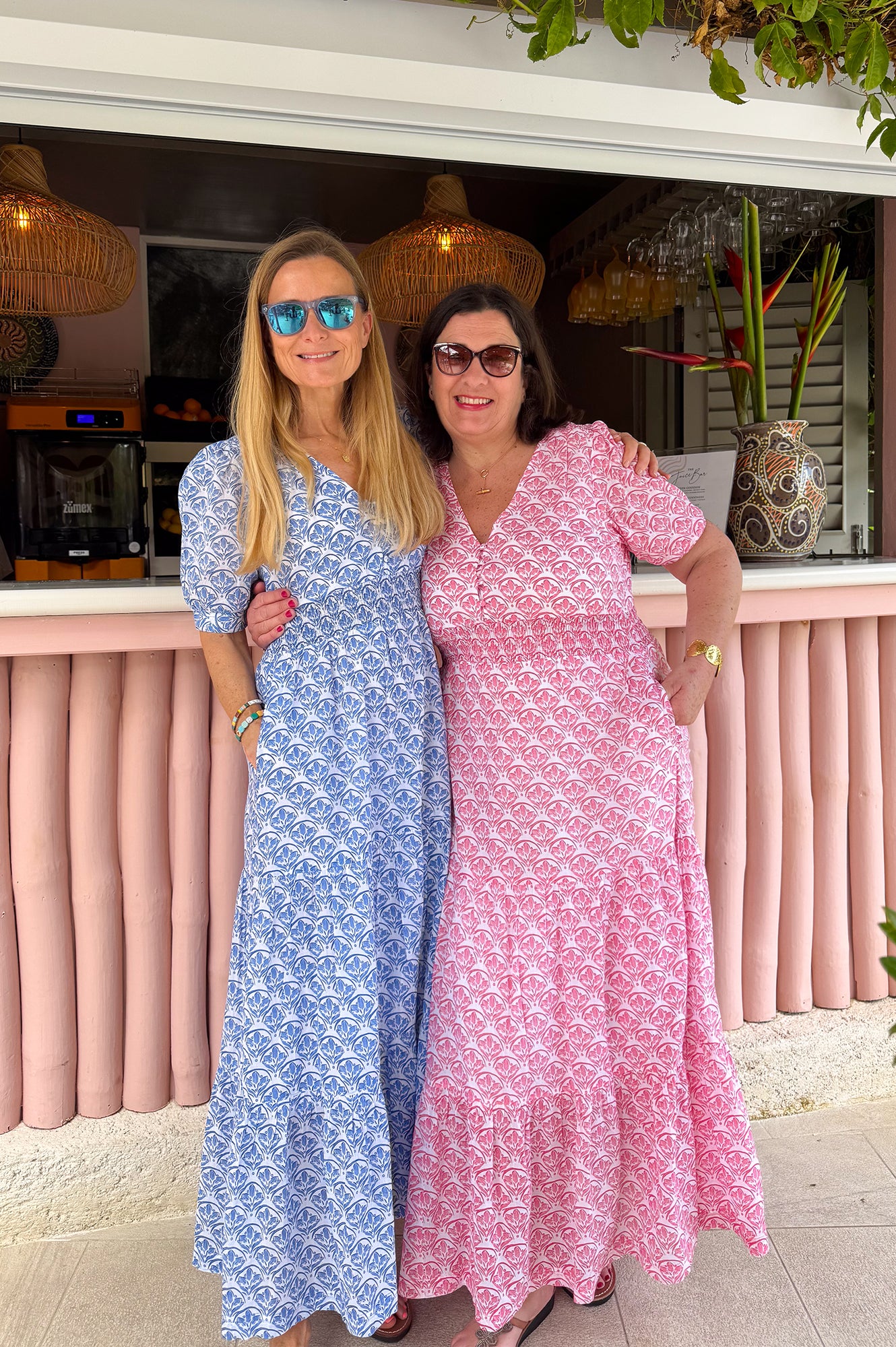Billie Short Sleeve Dress for Women - White & Pink Floral Summer Dress | Perfect for Beach, Vacation & Casual Outings