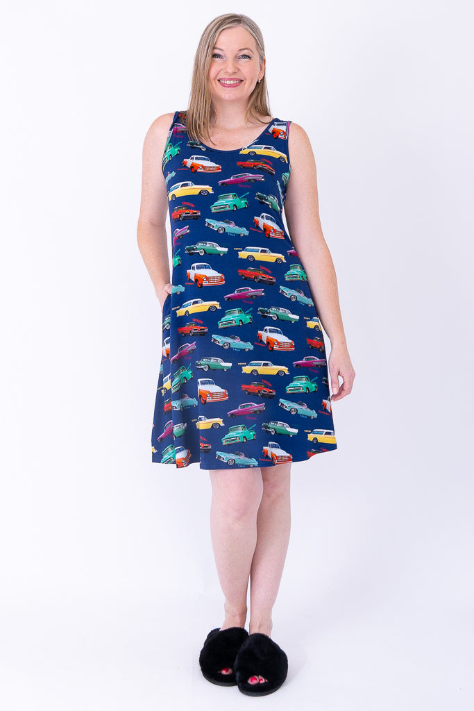 Evangeline 1950s Vintage Style Bamboo Dress - Retro Swing Dress for Women, Perfect for Parties, Dances & Special Occasions