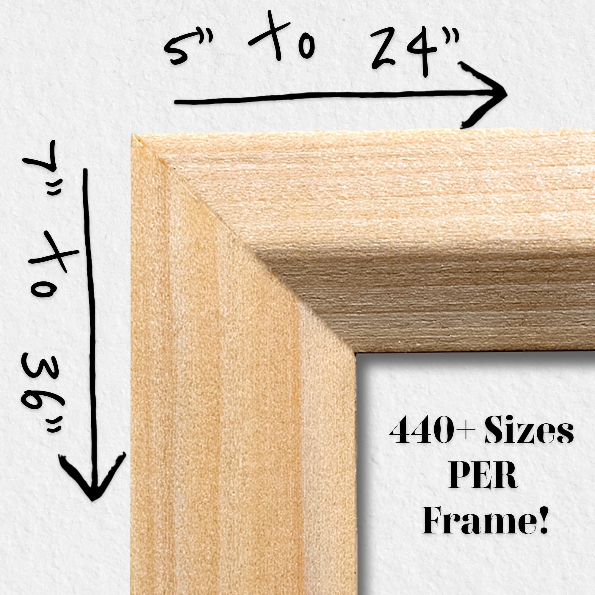 24x32 Inch Walnut Brown Wood Picture Frame - 1.25