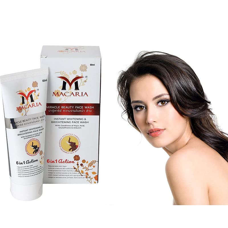 Miracle Beauty Face Wash for Pigmentation & Acne - Brightening Cleanser for Women with Dark Spots & Breakouts | Daily Skincare Routine for Clear, Glowing Skin