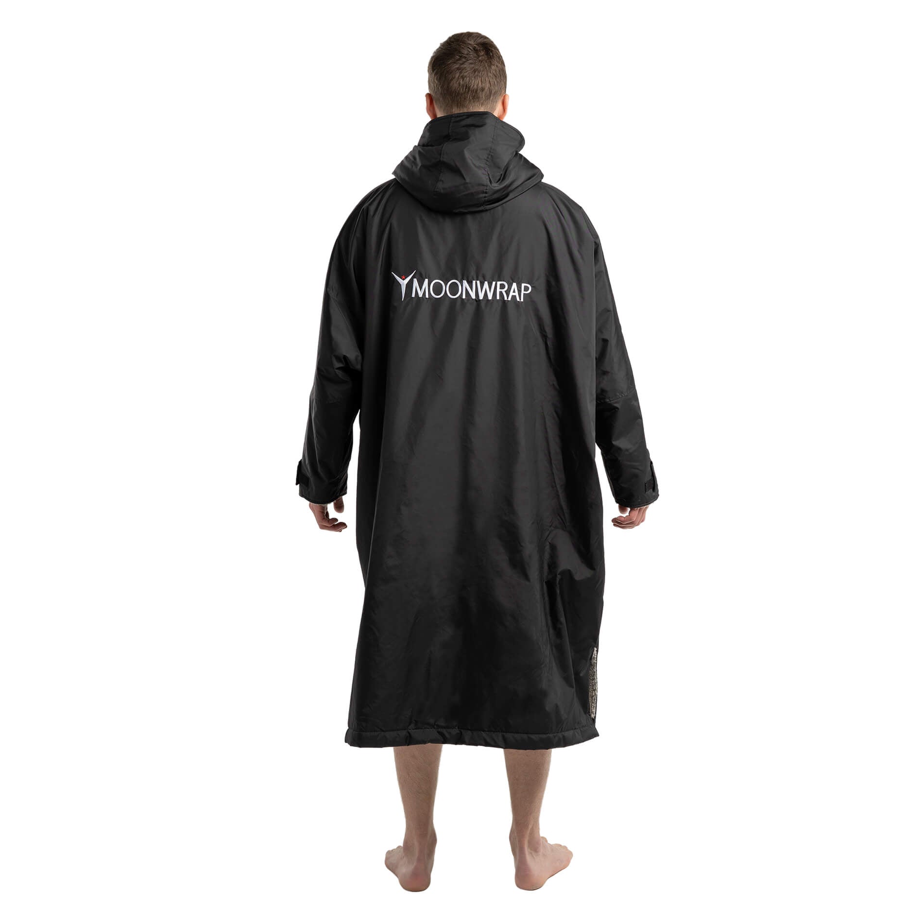 Frostfire Moonwrap Adults Waterproof Changing Robe - Black | Quick Dry Swimwear Cover Up for Beach, Pool & Outdoor Activities