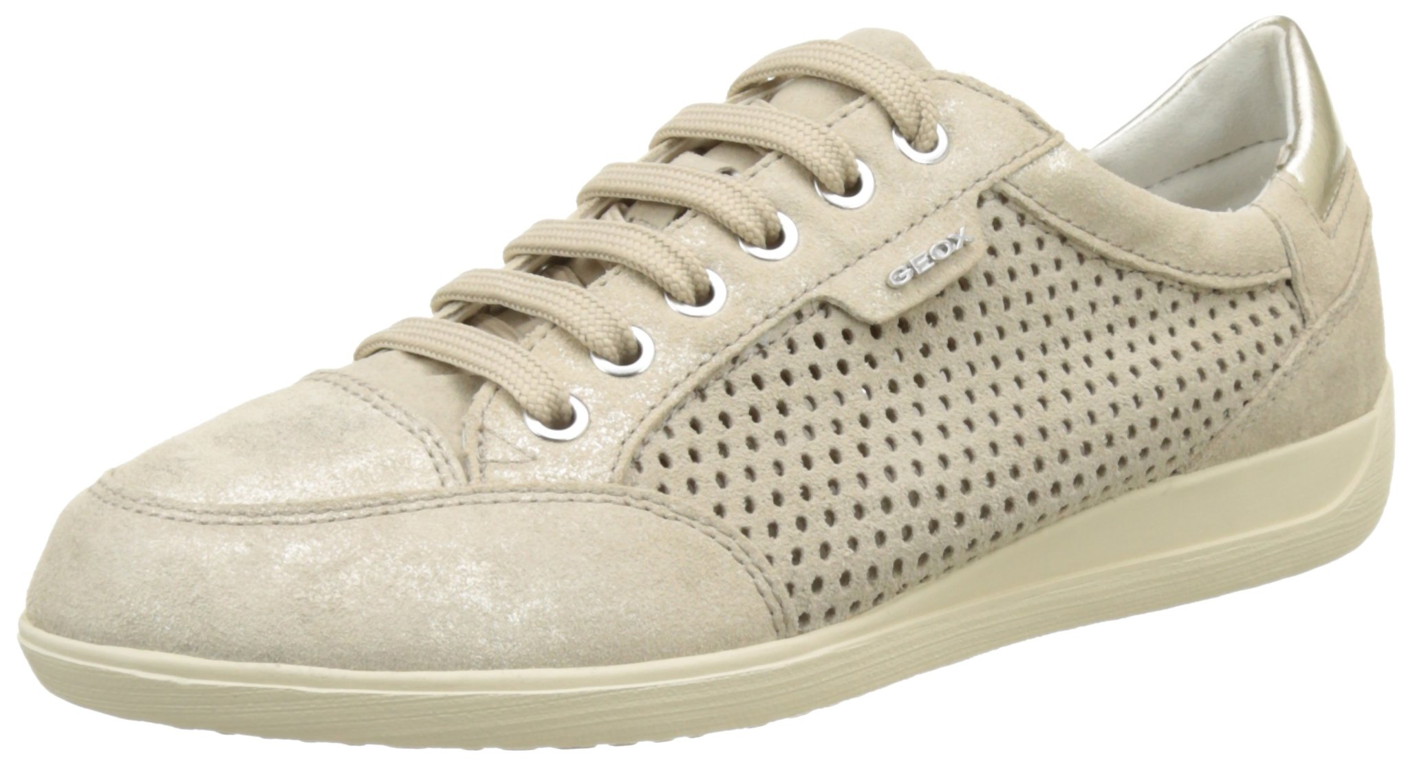 Geox Women's Breathable Low-Top Sneakers - Comfortable Casual Walking Shoes for Women | Perfect for Work, Travel & Everyday Wear