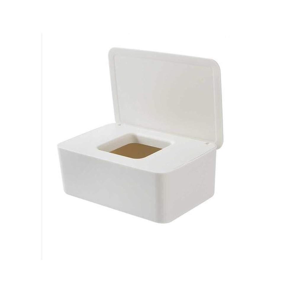 LLLY Wipes Dispenser Box - Dry & Wet Tissue Paper Case Holder with Lid - Perfect for Home, Office, Kitchen & Bathroom Organization