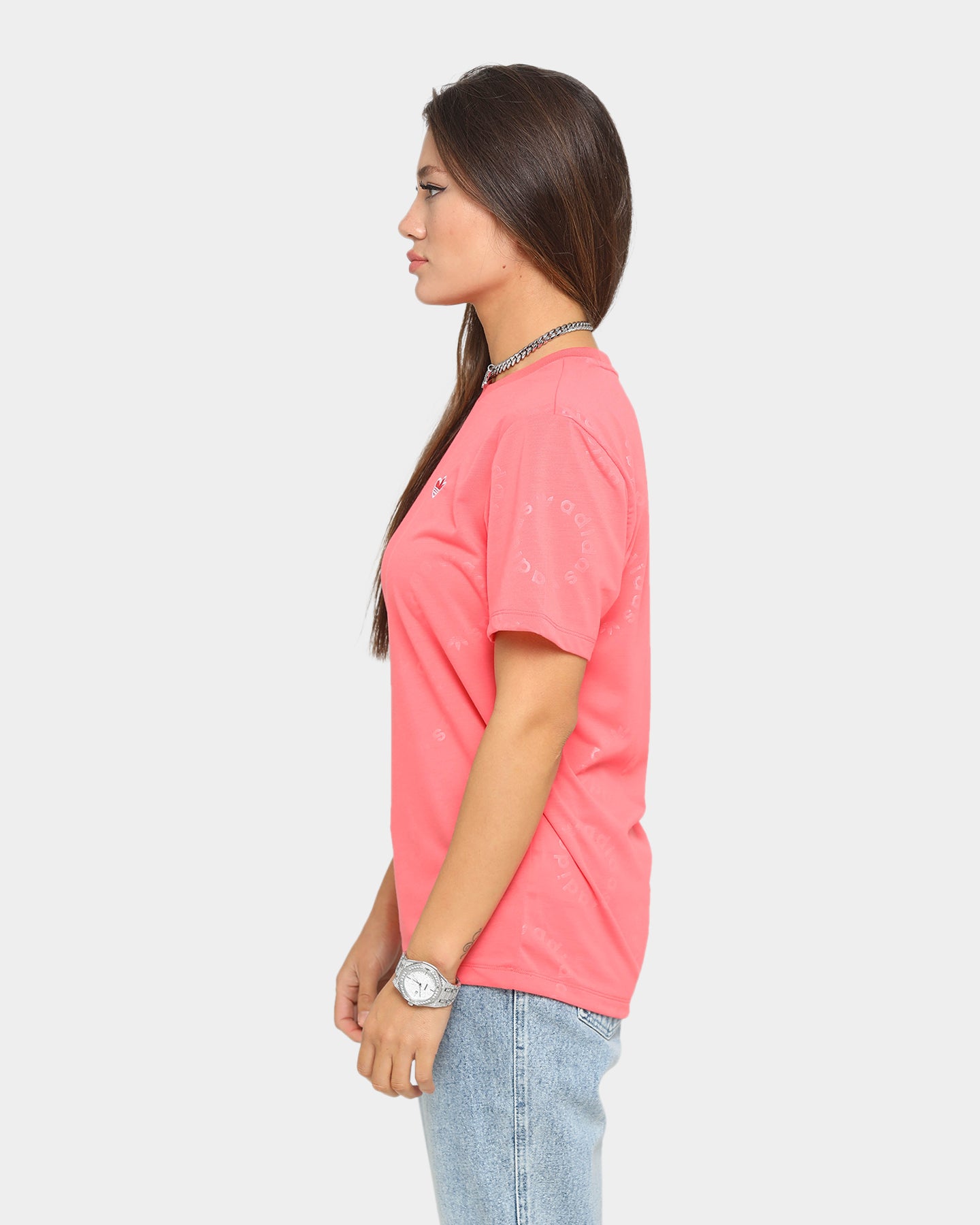 Adidas Women's Short Sleeve T-Shirt - Magenta Pink Athletic Top for Running, Gym & Casual Wear
