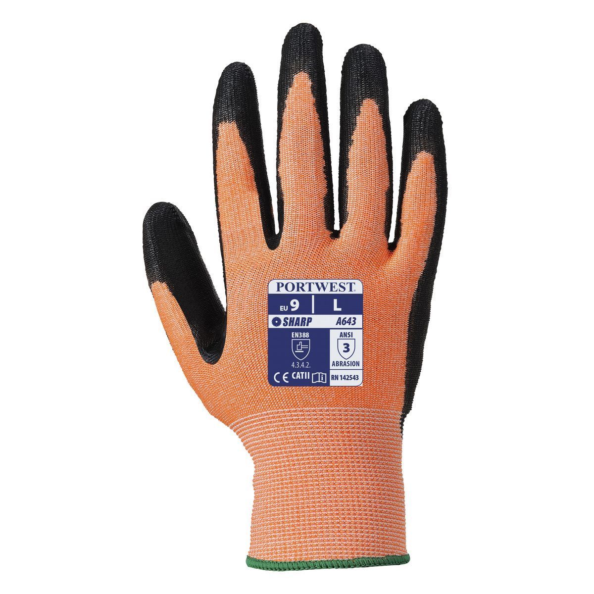 Amber Cut Resistant Nitrile Gloves - A643 Style | Durable & Comfortable for Kitchen, Cleaning, and Industrial Work