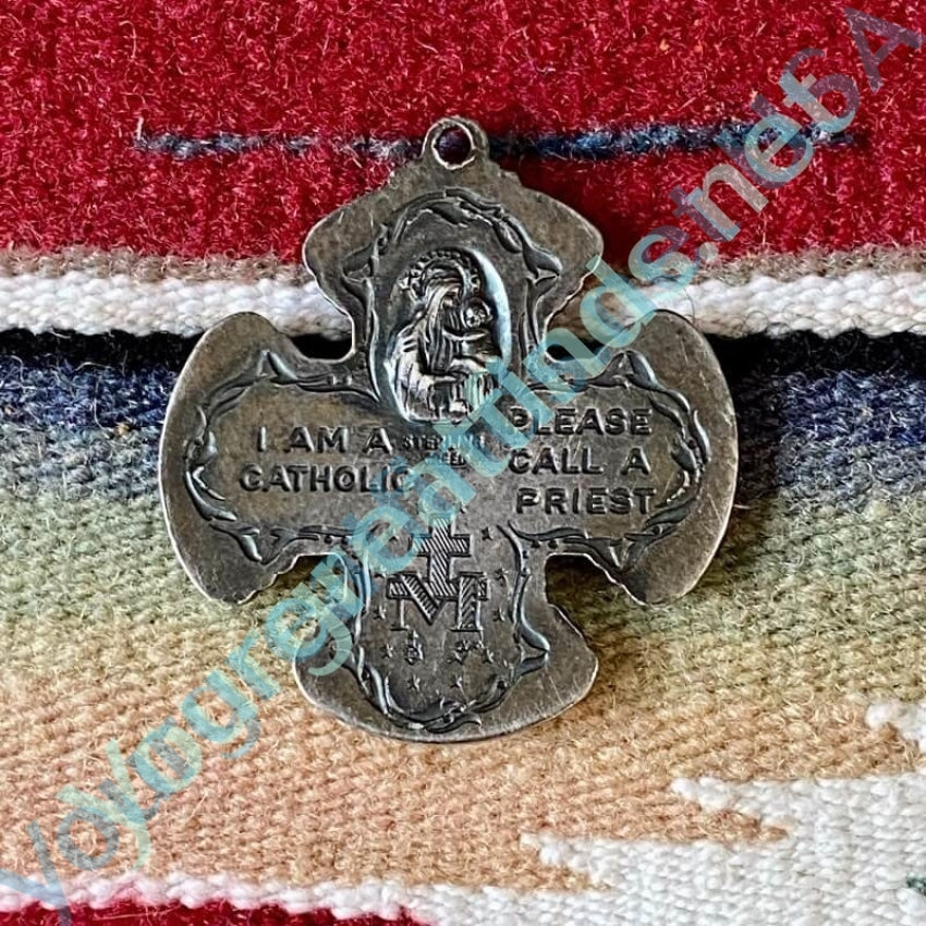 925 Sterling Silver Four-Way Cross Pendant Necklace - Religious Jewelry for Women & Men - Perfect for Baptism, First Communion & Daily Devotion