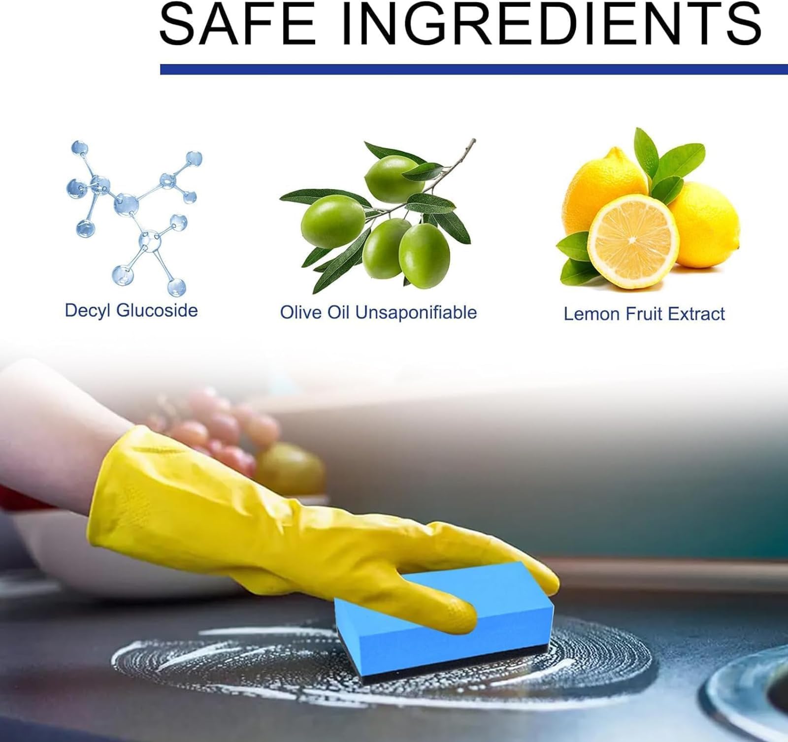 Chano Chef Cleaner Powder - Super Strong Kitchen Degreaser & Heavy Duty Cleaner for Stoves, Ovens, Grills - Ideal for Restaurant & Home Kitchen Deep Cleaning (1 Pack)