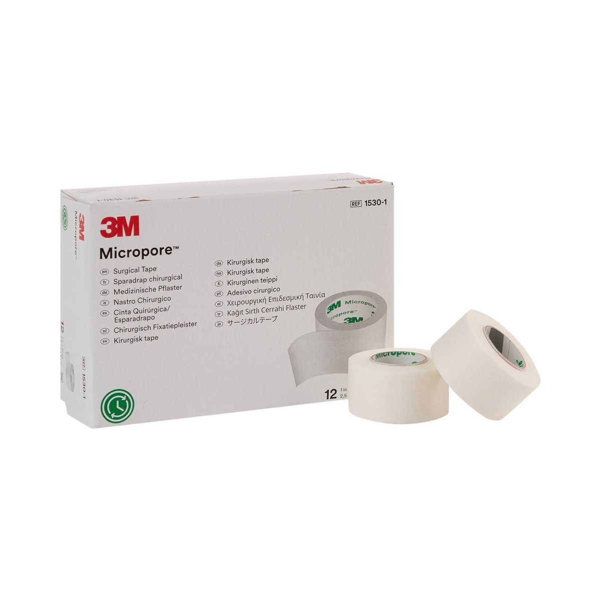 3M Micropore Paper Medical Tape - Hypoallergenic Surgical Tape for Wound Care, First Aid & Bandage Securing - Breathable & Gentle on Skin - Ideal for Hospitals, Clinics & Home First Aid Kits
