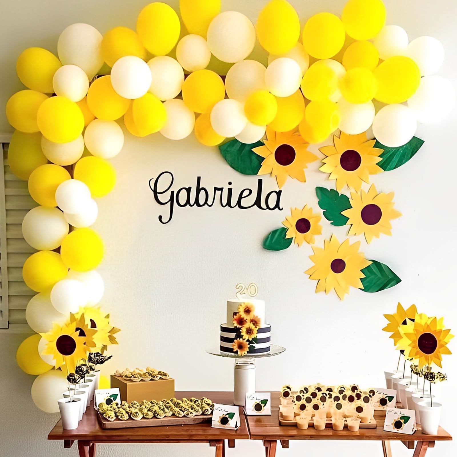 110pcs 12 Inch Yellow Latex Balloons - Bulk Party Balloons for Graduation, Wedding, Birthday, Gender Reveal, Baby Shower & Anniversary - Sunflower & Honeybee Theme Party Decorations - Perfect for Indoor & Outdoor Celebrations