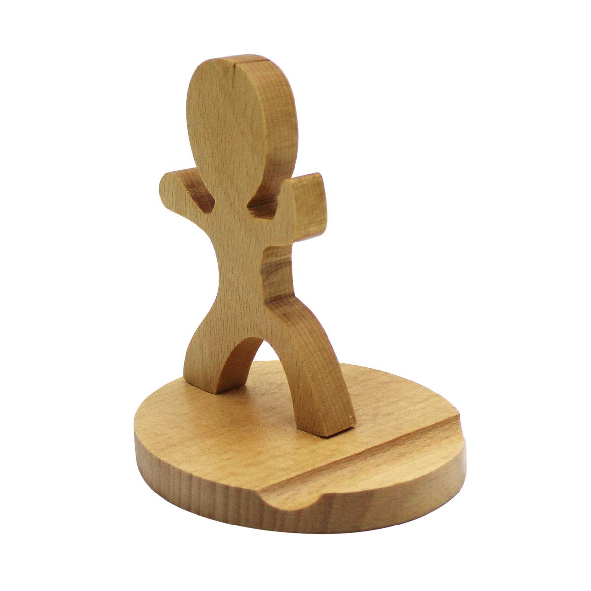 Wooden Phone Stand for Desk - Cute Animal Cell Phone Holder Compatible with All Smartphones | Perfect for Home, Office, and Car Use