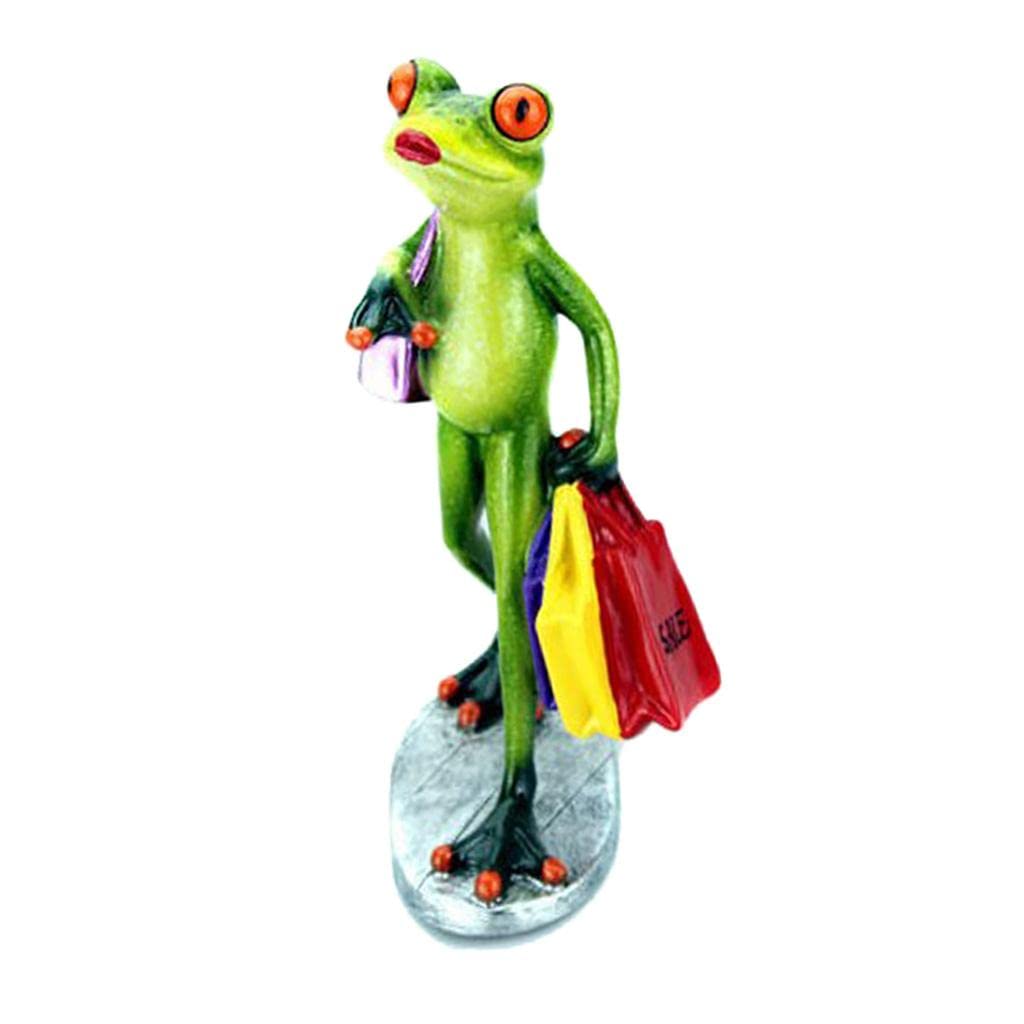 Handmade Fantasy Resin Frog Figurine - Unique Desk Decor, Collectible Gift for Home & Office - Perfect for Shelf Display, Garden Decor, and Kawaii Lover Gifts