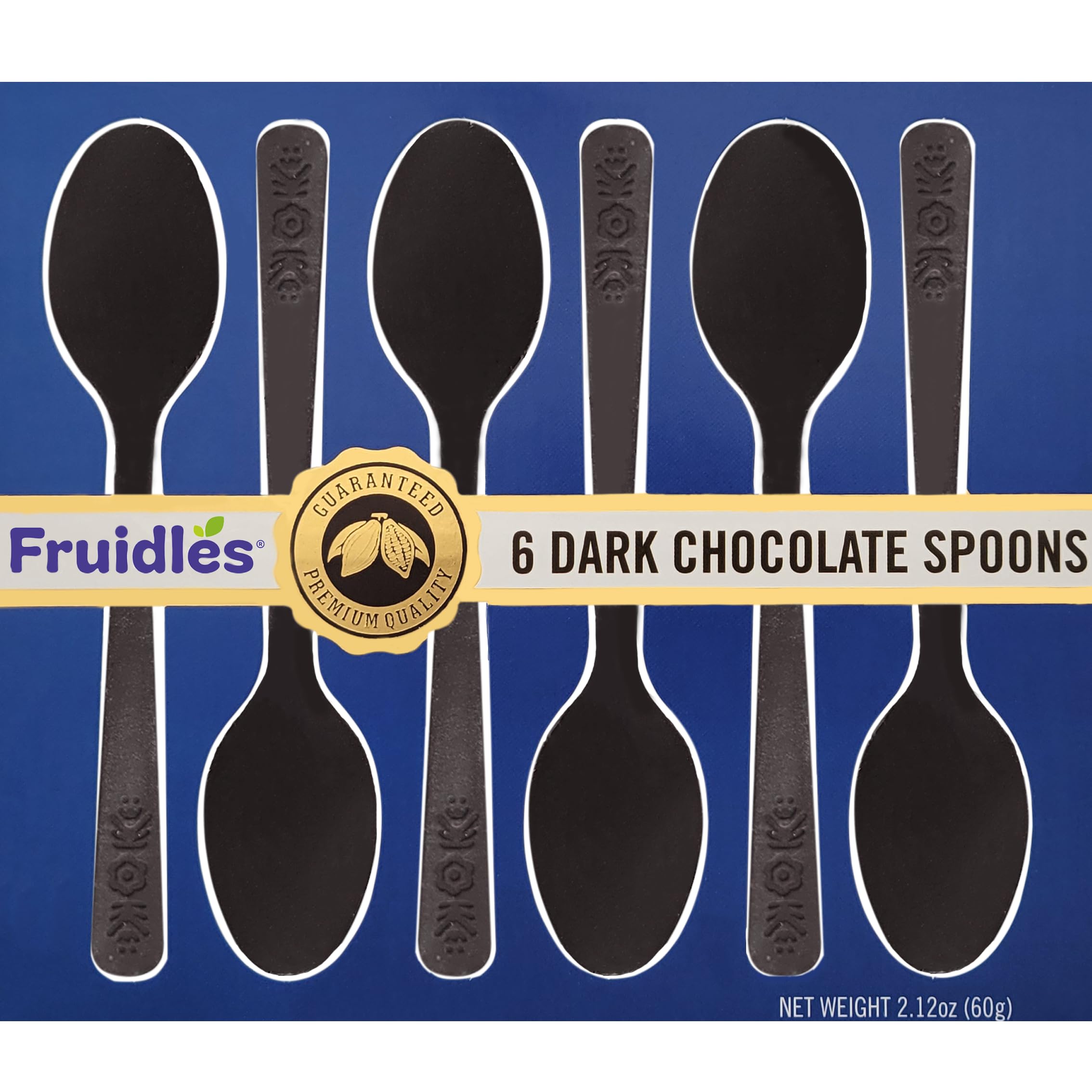 Dark Chocolate Spoons - Edible Hot Cocoa Stirrers, Non-GMO, 12-Pack - Perfect for Coffee & Dessert Lovers