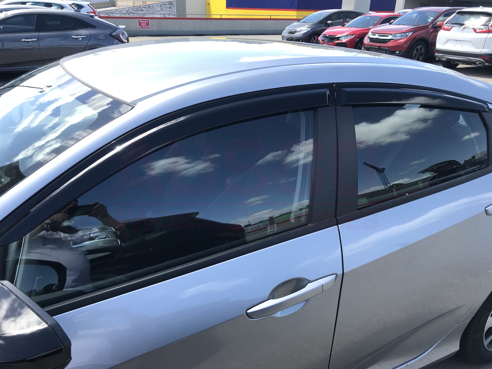 Weather Shields for Honda Civic 10th Gen Sedan (2016-2021) - Durable Wind & Rain Protection - Perfect for All-Season Driving & Car Protection