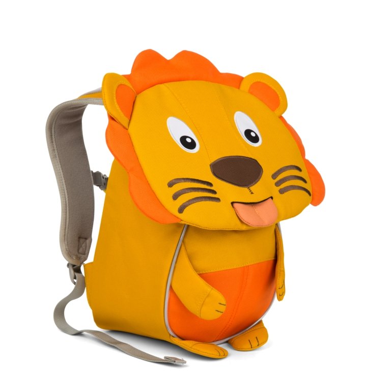 Affenzahn Small Lena Lion Backpack for Kids - Durable & Lightweight School Bag for Boys & Girls - Perfect for Preschool, Daycare & Outdoor Adventures
