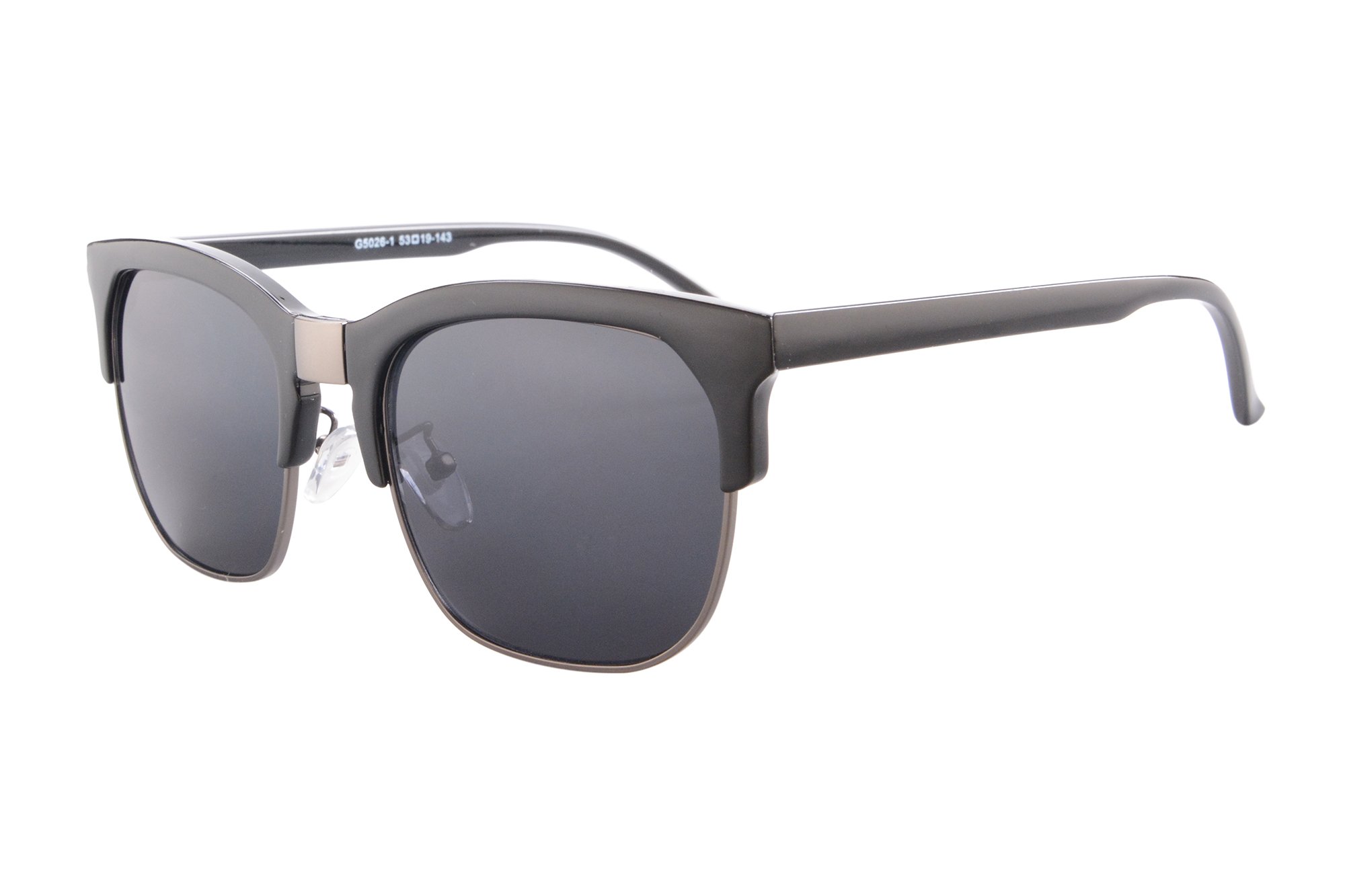 SHINU Polarized Sunglasses UV400 Protection with Mirror Lens - Half Rim Design for Men & Women - Perfect for Driving, Fishing, and Outdoor Summer Activities - Model G5026