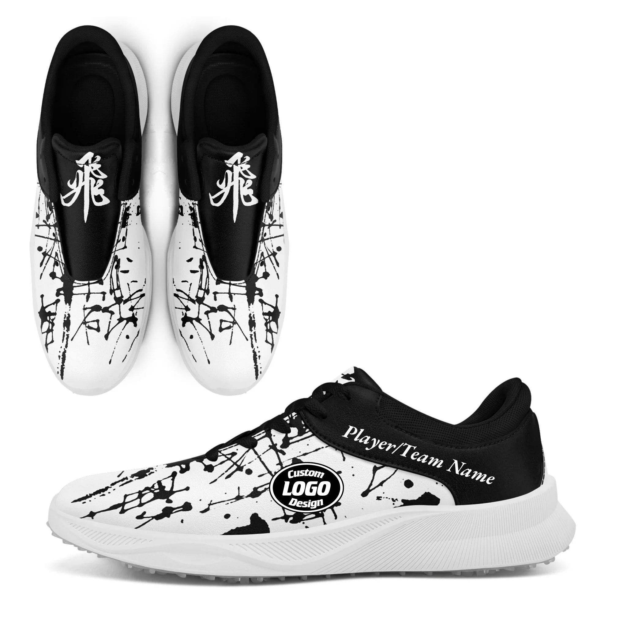 Custom Golf Performance Sneakers for Men & Women - Personalized Durable Athletic Shoes for POD Resellers - Lightweight Comfortable Design for Golfing, Running & Casual Wear (FN062 25020099 6)