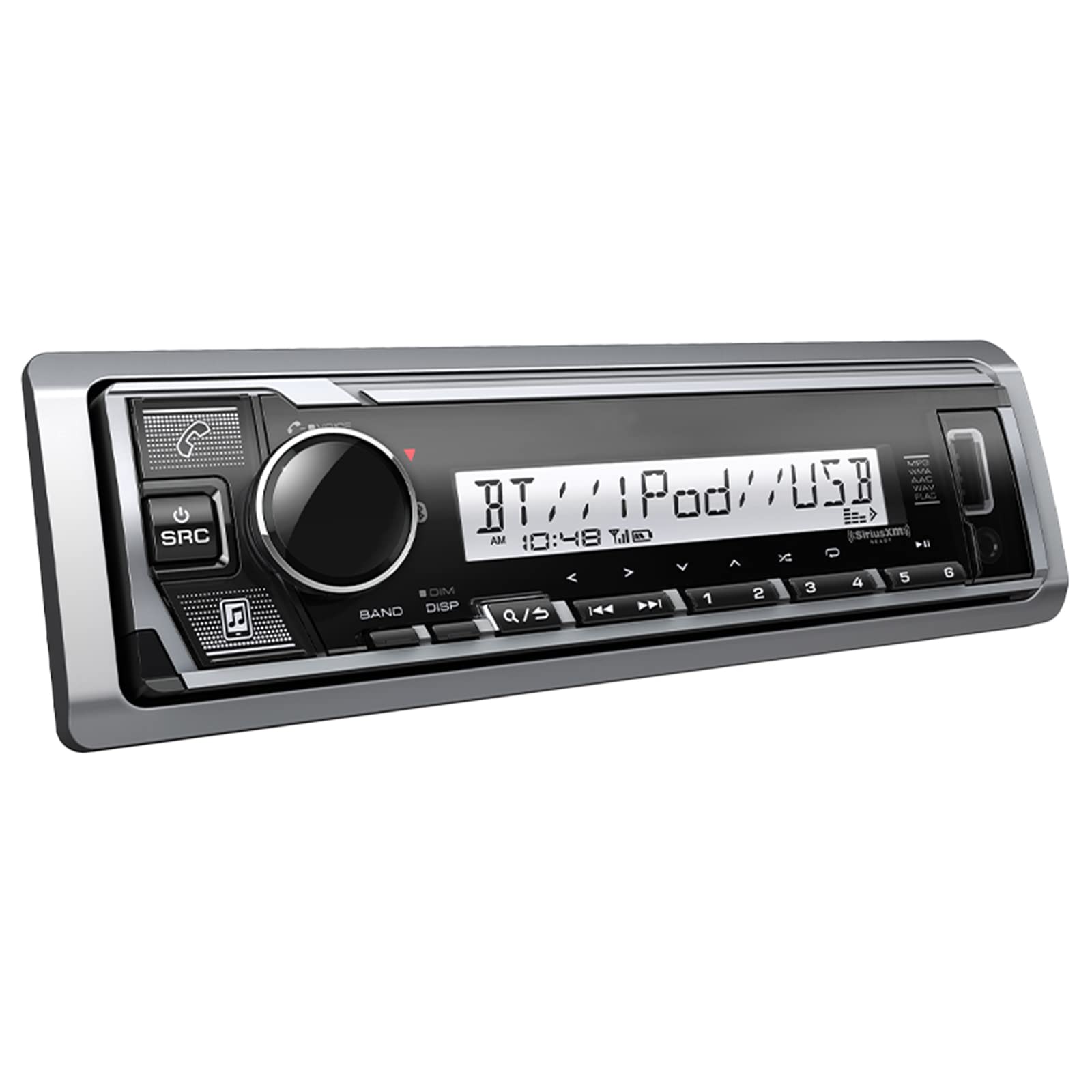 Kenwood 400W Marine Audio System - Waterproof ATV, Bike, Yacht Bluetooth Stereo with USB/AUX, 6x6.5