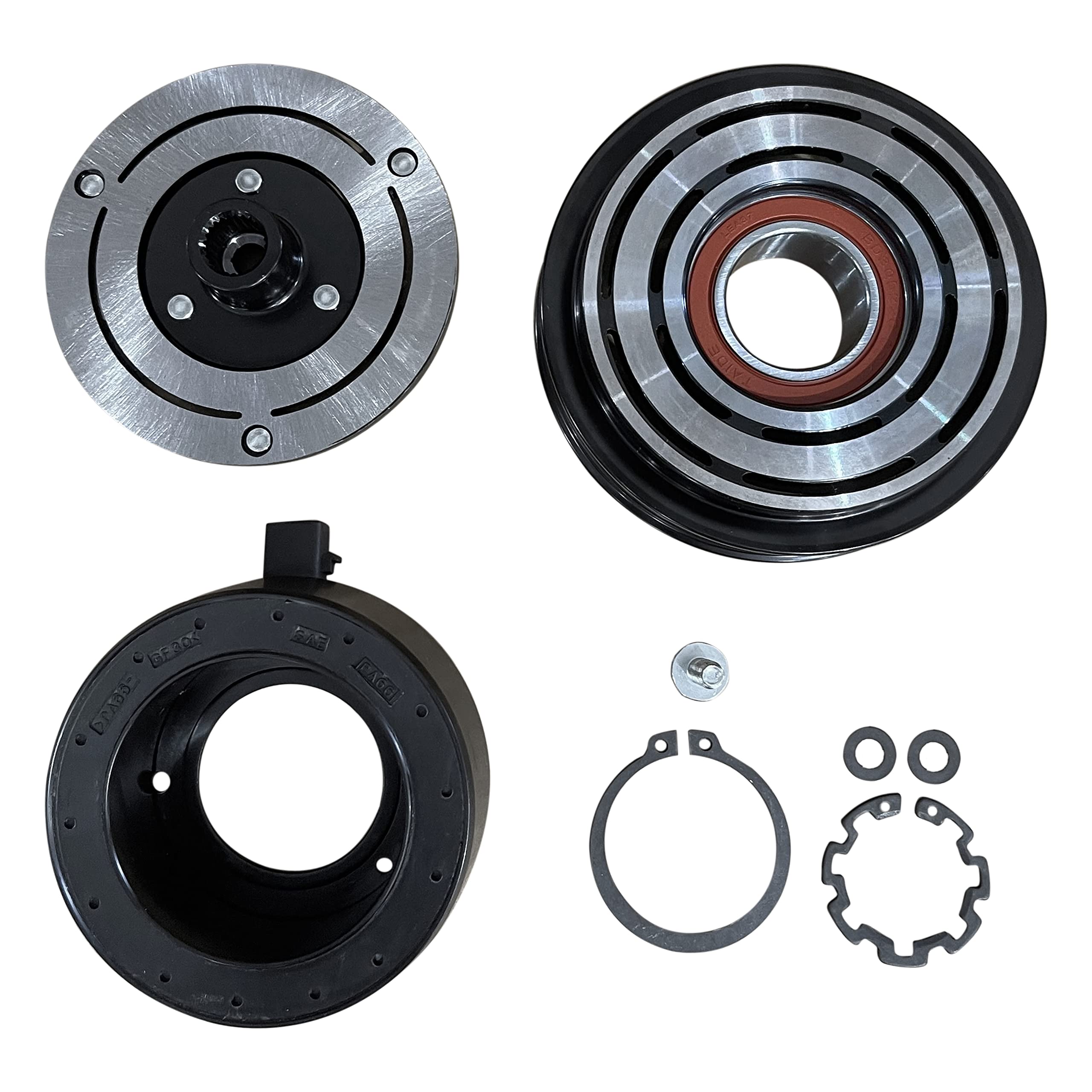 RYC New A/C Compressor Clutch GH370-01-CL - Compatible with Toyota Echo 1.5L 2000-2005 Models | Replacement Part for Car Air Conditioning System | Perfect for Summer Cooling & Vehicle Maintenance