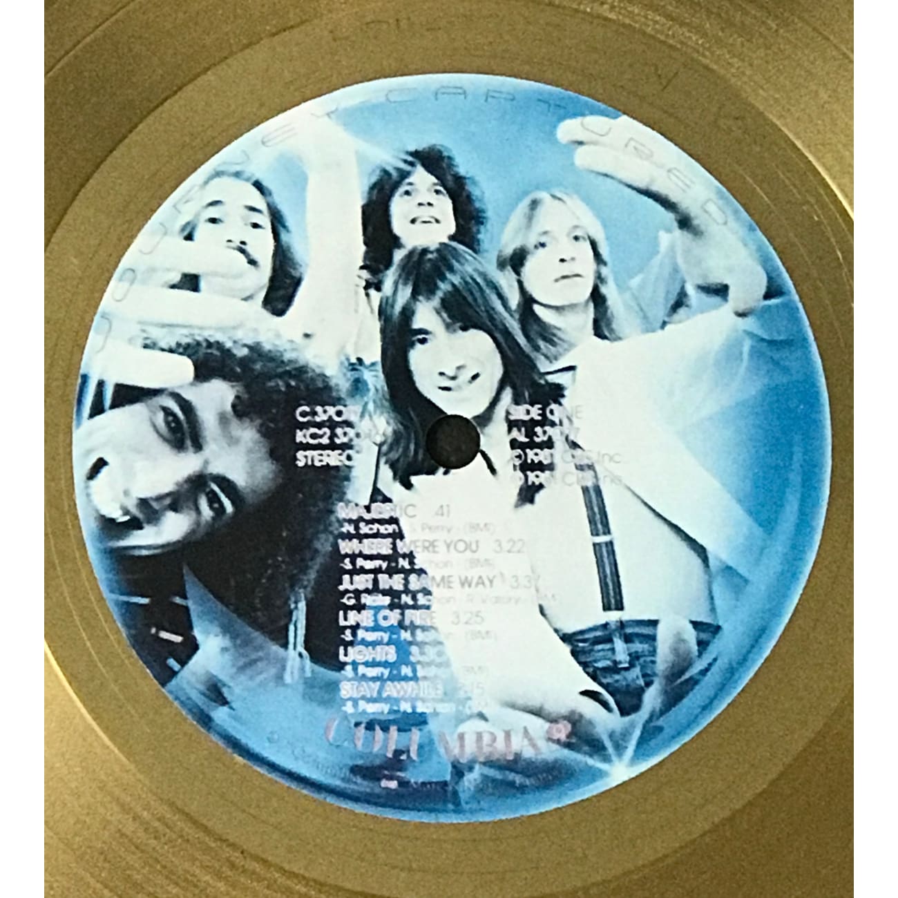 Journey Captured RIAA Gold LP Award - Certified Music Collectible for Fans & Display - Perfect for Home Decor, Music Room, or Gift for Rock Enthusiasts
