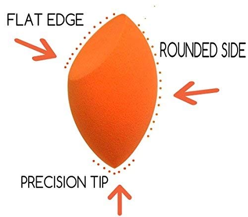 CHRONEX 2-Pack Professional Makeup Beauty Blender Sponges - Soft Latex-Free Reusable & Washable Face Sponge Puff for All Skin Types (Pattern 9) | Perfect for Liquid Foundation, Concealer & Powder Application