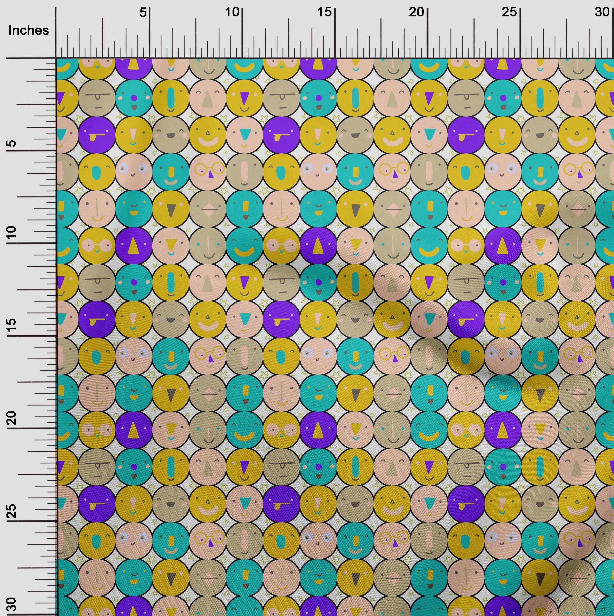 oneOone Yellow Silk Tabby Fabric for Kids - 42 Inch Wide Printed DIY Sewing Material by The Yard | Perfect for Clothing, Crafts, and Home Decor Projects