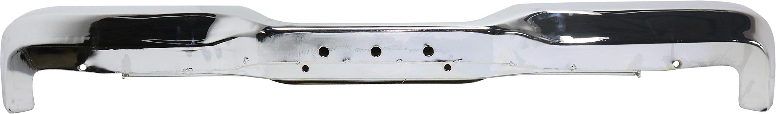 Evan Fischer Chrome Steel Step Bumper with Mounting Brackets for 1989-1995 Toyota Pickup Trucks | Premium Trim Replacement (Part #002283591113-PFM) | Durable USA-Made Rear Bumper for Off-Roading & Hauling
