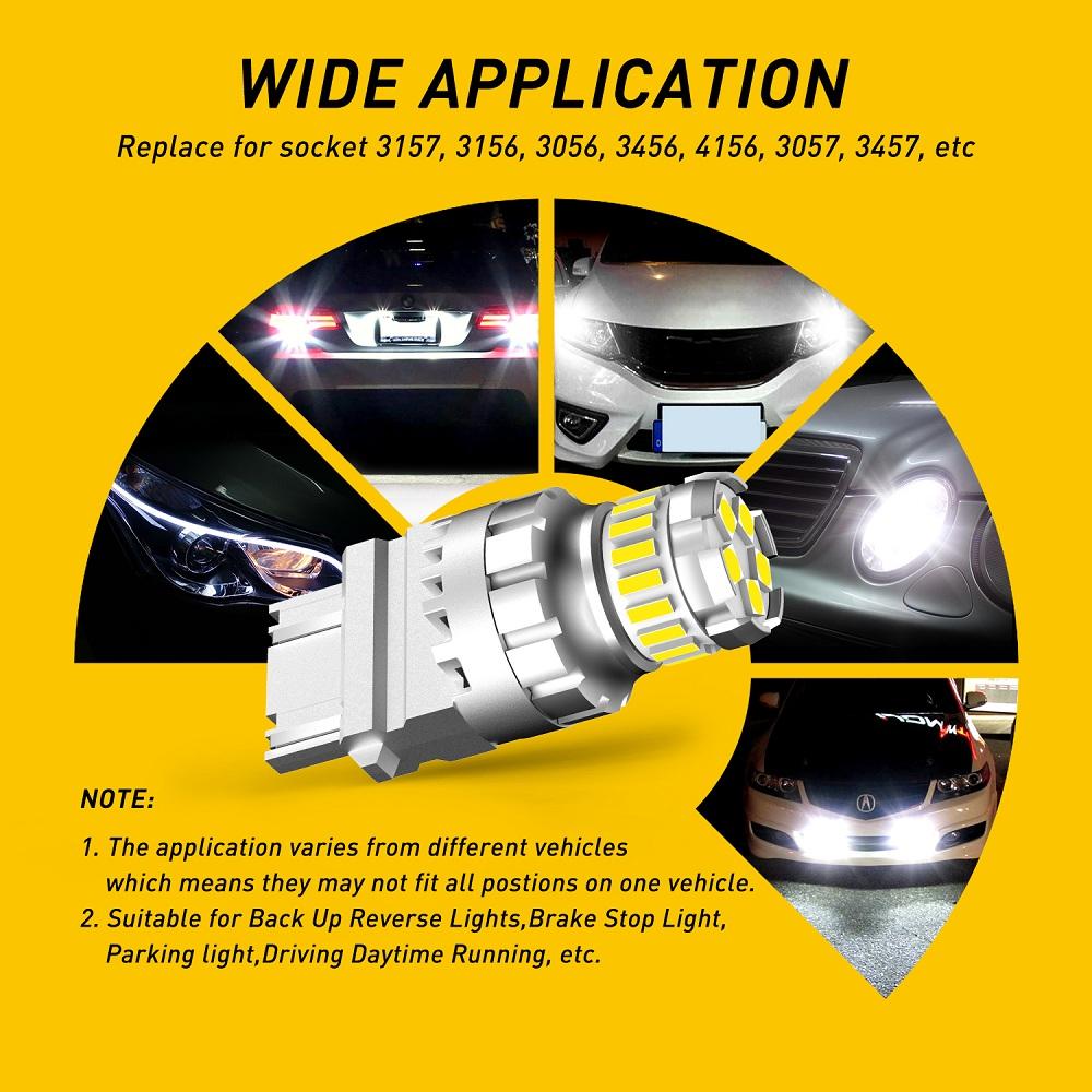 AUXITO 3156 3157 LED Bulbs - Super Bright Backup Reverse Lights & Tail Lights for Cars, Trucks, SUVs - Perfect for Night Driving, Parking & Enhanced Safety