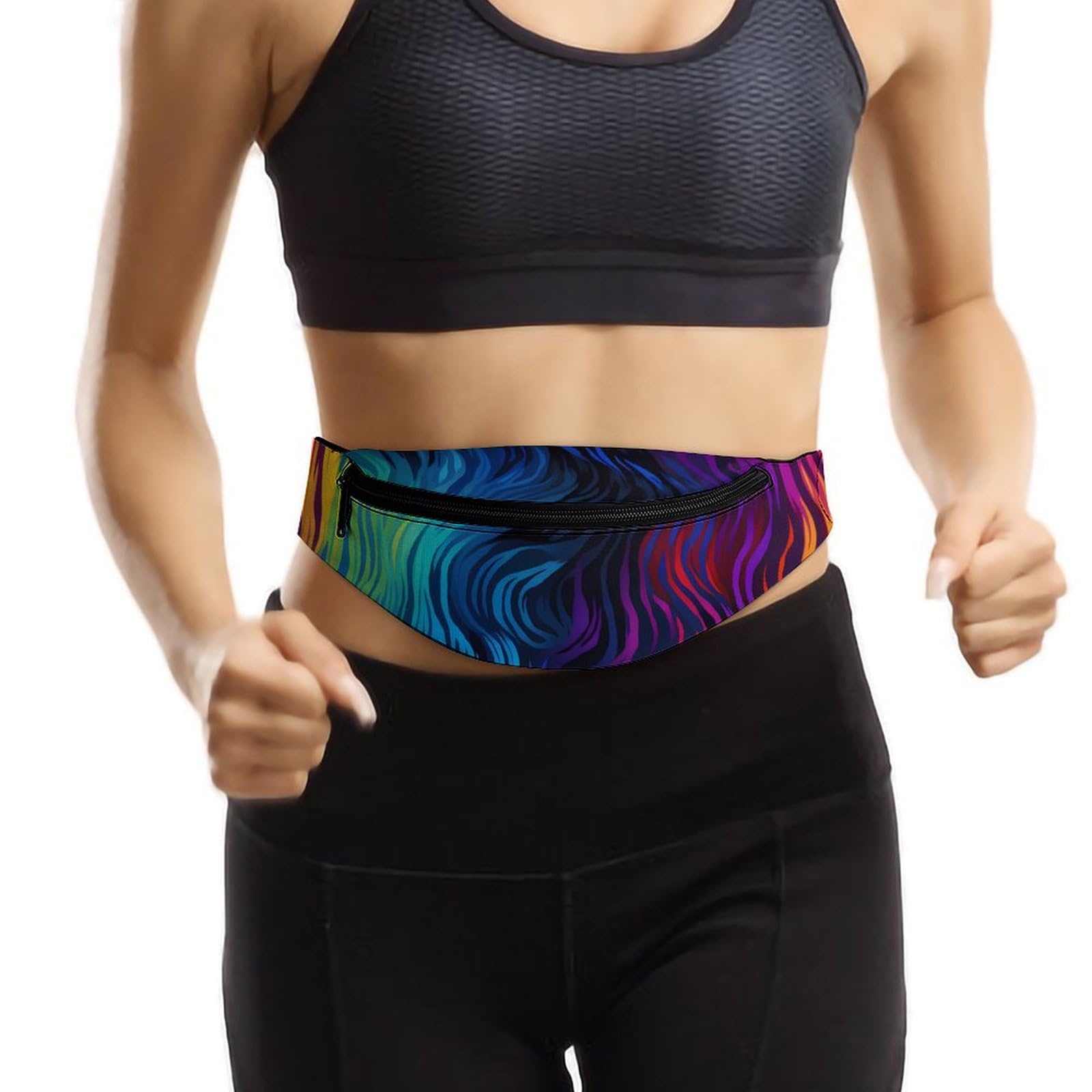 Vibrant Tie Dye Belt Bag - Adjustable Waist Pouch & Crossbody Bag for Women & Men - Perfect for Festivals, Travel, and Outdoor Activities